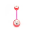 thumbnail image 4 of Belly Button Ring 14g Flexi Shaft with Two Cubic Zirconia Gems, 4 of 26