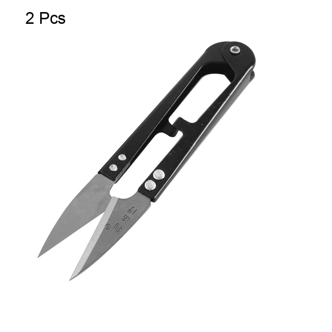 Unique Bargains Metal Sewing Snips Thread Cutter Yarn Scissors Nipper 2pcs