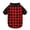Red & Black, variant on GreenJoy Plaid Dog Christmas Outfit - Turtleneck Dog Sweater with Leash Hole, Soft & Warm Cold Weather Coat for Dogs and Cats, Perfect for Christmas