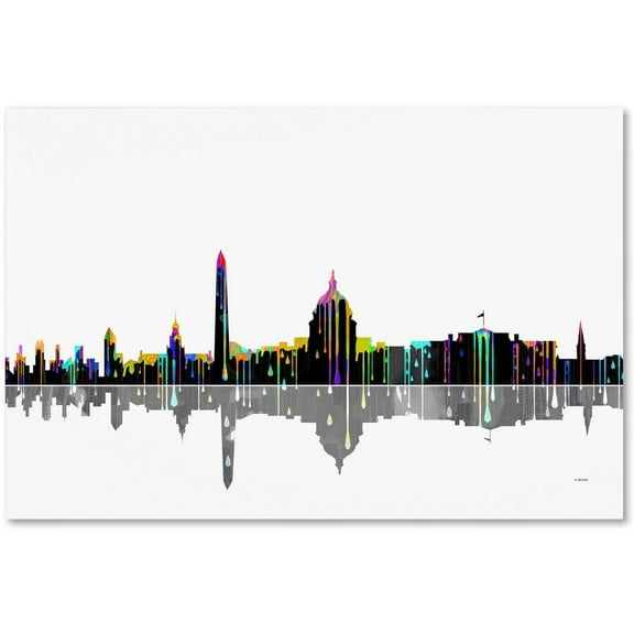 Marlene Watson "Washington DC Skyline" Canvas Art