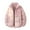 Pink, variant on ZUKMRJPC Men's Puffer Jackets Full Zip Solid Color Stand Collar Quilted Coats Fall Winter Thick Warm Padded Jacket with Zipper Pockets