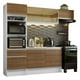 thumbnail image 1 of Cocina Integral Completa 240cm Diamante Madesa 02 - Blanco/Marrón, 1 of 7