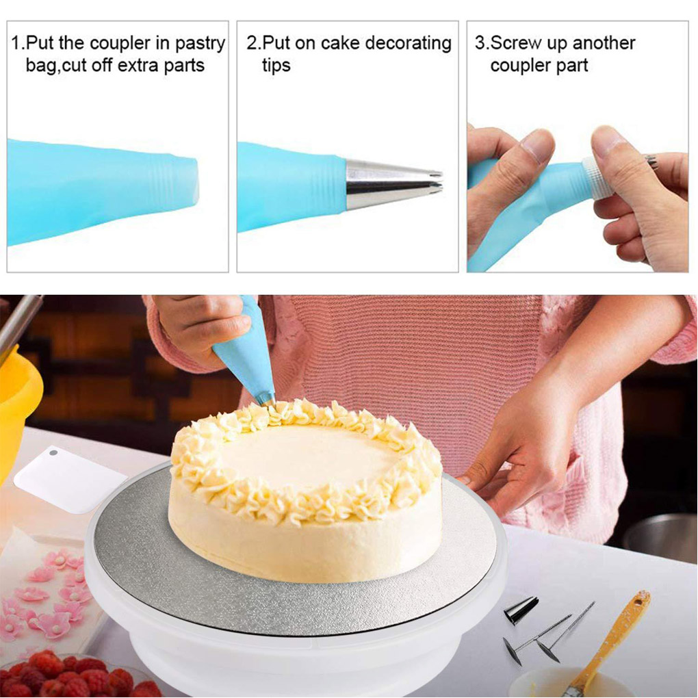 Lot De 200 Poches à Douille Jetables Pour Pâtisserie - Deux Tailles, Résistantes, Pour Décorer Gâteaux, Biscuits, Cupcakes