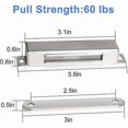 thumbnail image 3 of Magnetic Door Catch 30kg Pull Strong Magnet Cabinet Loaches Magnetic Hardware Stainless Steel Chrome Door Closer for Bathroom Kitchen Sliding (60lbs F, 3 of 4