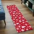 thumbnail image 3 of Runner Rugs 2x6 Ft, Red White Christmas Non Slip Area Rugs for Kitchen Bedroom Entryway, Xmas Tree Snowflake Winter Abstract Washable Carpet Runner Rug Floor Mats for Bedroom Home Decor, 3 of 9
