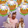 thumbnail image 3 of PMU Happy Easter Bunny 18 Inch Mylar Foil Balloon Pkg/1, 3 of 7