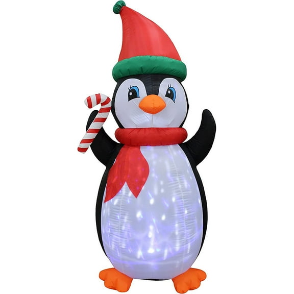 7 Foot Tall Christmas Inflatable Penguin with Twinkle Lights Outdoor Indoor Holiday ations, Up LED Lighted Christmas Yard , Giant Lawn Inflatable for Home, Family, Outside