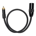 thumbnail image 2 of XLR To AV Cable, 0.5m Length Copper Core 3 Pin XLR Male To AV Plug Cable  for CD Player, 2 of 7