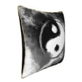 thumbnail image 2 of Fotbe Yin And Yang Pattern Velvet Decorative Throw Pillow Covers with Elegant Piping, Soft Plush Cushion Cover for Sofa, Bed, Car, Office-16"x16", 2 of 8