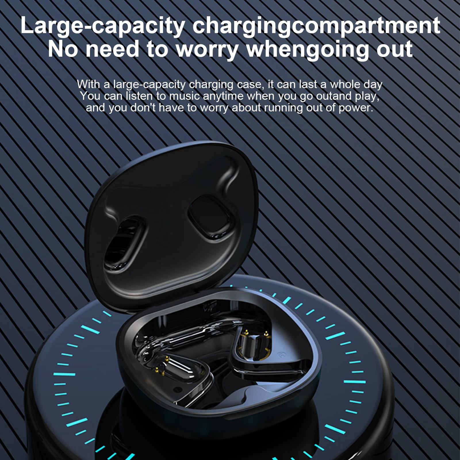 FYTPOV Translation Earbuds in Real Time, Ear Hook Design Ear Buds for Daily Travel Business Office, Ear Buds Wireless Bluetooth, Multi-function Translator Earbuds, Gifts for Men Women