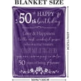 thumbnail image 3 of LHSHID Happy 60th Birthday Decorations Blanket Flannel Soft and Comfortable Anti static Bed Sofa Blanket 60x80in, 3 of 6