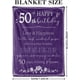 thumbnail image 3 of LHSHID 50th Birthday Gifts for Women Blanket Happy 50th Birthday Decorations Throw Blanket for Her Birthday Gifts for Wife Mom Men Cheers to 50 Years Gifts Purple 30"x40", 3 of 7