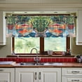 thumbnail image 3 of Yayeee Kitchen Curtains Tier Set of 2 Light Filtering 57"x36" Over Sink Window Panels, Art Goldfish Bowl, 3 of 7