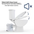 thumbnail image 4 of 600watt Macerating Toilet with Pump, Upflush Toilet for Basement with 4water Inlets Connect Kitchen Sink Bathroom Included Macerator Pump, Water Tank, Toilet Bowl, Toilet Seat, Extension Pipe, 4 of 8
