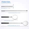 thumbnail image 2 of 2 Pcs Telescoping Inspection Mirror Set 3 Lb Magnetic Stick Gadget 3.14 Inches Flexible Round Mirror 29.5 Inches Extra Long Handle Telescoping Magnet Pickup Tools for Christmas Birthday Father's Day, 2 of 7