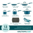 thumbnail image 2 of Rachael Ray Create Delicious 13 Piece Aluminum Nonstick Pots and Pans, Teal Shimmer, 2 of 11