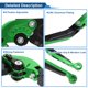 thumbnail image 4 of Palancas de freno y embrague cortas Unique Bargains para APRILIA SHIVER 900 2017-2020, palanca de freno ajustable en 6 posiciones, aleación de aluminio T6 6061, verde, 1 juego, 4 of 7