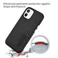thumbnail image 5 of Apple iPhone 12 Pro, iPhone 12 /6.1" Phone Case [Shockproof] Hybrid Impact Heavy Duty Dual Layers Body Protective Textured Anti Slip Armor Rubber Rugged TPU Cover Black for Apple iPhone 12 /12 Pro, 5 of 9