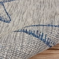 thumbnail image 5 of Laddha Home Designs 5' x 7' Gray and Navy Blue Starfish Rectangular Outdoor Area Throw Rug, 5 of 8