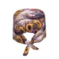 thumbnail image 2 of Salouo Warm Sunflower Sleeping Cat Print Adjustable Working Caps,1 Pcs Working Hats Elastic Scrub Hats Elastic Tie Back Hats Unisex Nurse Scrub Cap Nurse Hats ,One Size, 2 of 7
