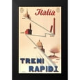 thumbnail image 2 of Vintage Apple Collection 10x14 Black Modern Framed Museum Art Print Titled - Italia Rapida, 2 of 5