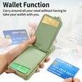 thumbnail image 4 of TECH CIRCLE For iPhone 7 / 8 / SE Case with Card Holder,Slim Stand PU Leather Zipper Wallet Case with Rotation Ring Holder Shockproof Protective Case for Apple iPhone 7 8 SE 2022 4.7",Mint, 4 of 8