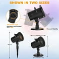 thumbnail image 4 of Eurhowing Outdoor Christmas LED Light Projector, 180° Rotating Snowflake Lights, IP65 Waterproof Projector Light for Yard Garden House Holiday Decor, 2 Pcs, 4 of 7