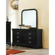 Dresser Mirrors Coaster Company Louis Philippe Dresser Black Mirror Sold Separately