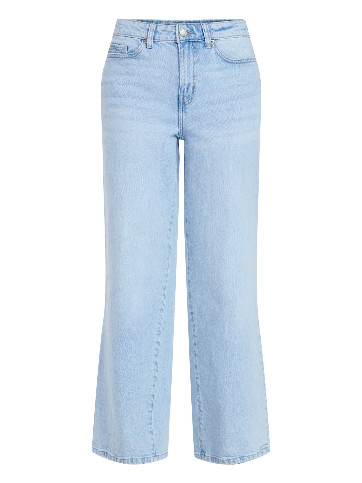 Time and Tru Women's Wide Leg Jeans, 31" Inseam, Sizes 0-22, 0L-22L