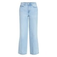 thumbnail image 2 of Time and Tru Women's Wide Leg Jeans, 31" Inseam, Sizes 0-22, 0L-22L, 2 of 6