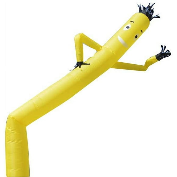 INTBUYING Inflatable Dancer Puppet Arm Flailing Tube Man Wacky Wavy Wind Flying Dancing Man for Advertising 20ft Yellow(No Blower)