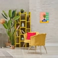 thumbnail image 2 of Inhale Exhale Flower Vase Canvas Wall Art, design by Nabeela Rumi, 2 of 8