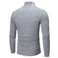 thumbnail image 5 of SLdy Men's Thermal Shirt Lightweight Turtleneck Pullover Cold Weather Base Layer Undershirt for Layering Warm Comfort Fit, Grey L, 5 of 6