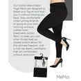 thumbnail image 7 of MeMoi Women's Cotton Blend Basic Yoga Pants - Womens - Female, 7 of 7