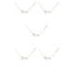 thumbnail image 2 of Guardurnaity Classic Letter Theme Friendship Necklace DIY Unique with Display Jewelry Chain Charm Pendant Card for Lover Festival Gifts Aries Plata 5Conjunto, 2 of 6