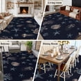 thumbnail image 5 of 8'x10' Area Rugs, Navy Blue Coastal Indoor Outdoor Area Rug for Living Room Bedroom, Nautical Summer Beach Sea Turtle Starfish Washable Bathroom Rugs Kitchen Floor Carpet Mats Home Decor Aesthetic, 5 of 8