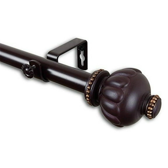 Tension Rod Curtain Rod - Adjustable Home Decor Window Rod, 65 Inch Length