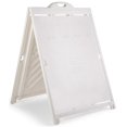 thumbnail image 3 of Displays2go White Plastic A-Frame Signs, Portrait Orientation, Coroplast Panel Construction, 2-Sided - White (BB3648CWH), 3 of 5