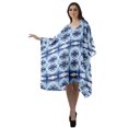 thumbnail image 3 of Moomaya Womens Georgette Short Beach Kaftan Beachwear Bikini Coverup Midi Dress, 3 of 6
