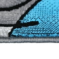 thumbnail image 6 of BizChair Modern Contemporary Area Rug Mat, Blue Grey Black (2 Feet X 3 Feet) Mat, 6 of 7