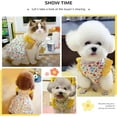 thumbnail image 5 of Dog Dress Summer for Small Dogs Cats Girl Cute Floral Puppy Harness Dresses with D Ring Pet Dog Princess Birthday Dress Female Doggie, 5 of 7