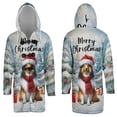 thumbnail image 3 of Merry Christmas Collie Enjoys Woofmas Winter Xmas Holiday All Over Print 3D Hooded Duffle Toggle Coat Collie Dog Lover Gifts Idea - 02022, 3 of 6