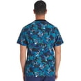 thumbnail image 3 of Tooniforms Scrubs Top For Women V-Neck Print TF730, 3 of 7