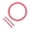 Pink, variant on DIY Cat Grooming Comb Ring for Self Service Feline Hair Trimming, Pet Scratching Groomer Accessory Fits Cardboard Cat House Door Hole