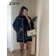 thumbnail image 2 of Fashion Loose Wool Coat With Scarf Women Elegant Pockets Long Sleeve Warm Jacket Lady 2023 Winter Single Breasted Thick Outwear, 2 of 4