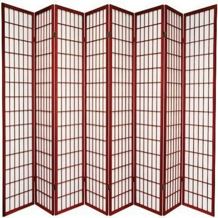 8 Panel Screen Room Divider Cherry Finish 8 Panel Screen Room Divider Cherry Finish