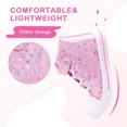 thumbnail image 3 of EUXTERPA Toddler High Top Canvas Sneakers Girls Pink Casual Walking Shoes Little Kid Size 11, 3 of 6