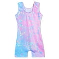 thumbnail image 3 of Little Girls Gymnastics Leotards Blue Size 9-10 Years Old Sparkly Unitards for Practice, 3 of 7