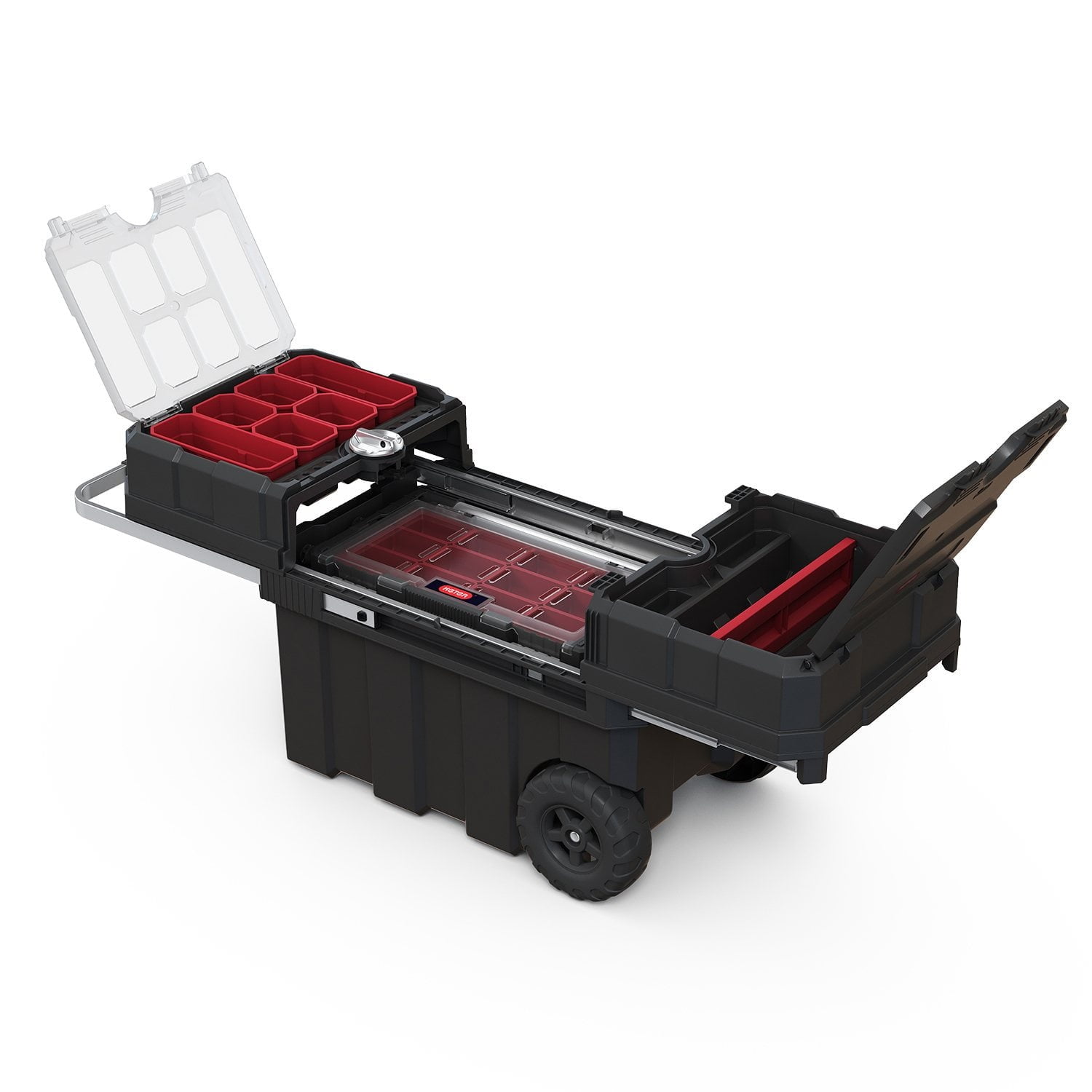 Keter Masterloader Rolling ToolBox with 18in Cantilever Organizer