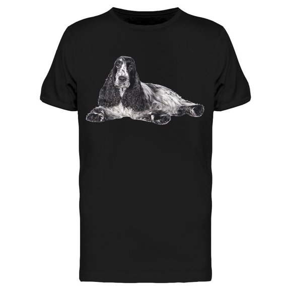 English Cocker Lying On His Legs Tee Men's -Image by Shutterstock